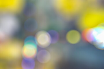 Abstract Background with Colorful Light Bokeh Effect