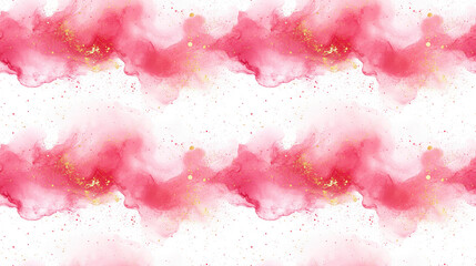 Obraz premium Colorful pink marble ink texture pattern on a white background chaotic abstract organic design