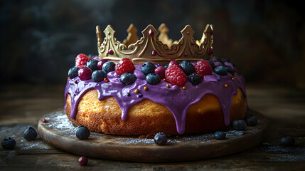cake with crown