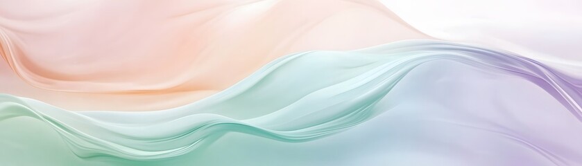 Abstract Pastel Swirling Background with Soft Waves