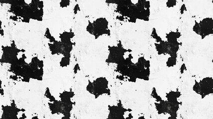 Seamless grunge pattern featuring contrasting black and white textures ideal for backgrounds and graphic design