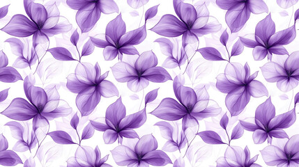 Lavender floral pattern on a soft white seamless background perfect for invitations to holidays birthdays and weddings