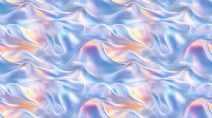 Obraz premium Seamless white wall canvas pattern featuring holographic blends with smooth transitions ideal for modern luxury designs minimalistic presentations elegant backgrounds