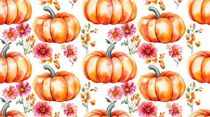 Seamless pattern featuring the uplifting quote Choose Happiness surrounded by vibrant floral designs ideal for stationery and home decor