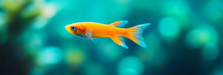 Fototapeta premium Explore the vibrant world of goldfish discover their unique characteristics and care tips for aquarists