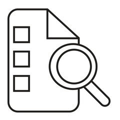 040112A document and magnifying glass shaped design icon that can be used as a symbol for searching, browsing, filing, archiving or other editing tools.4 jajal doang