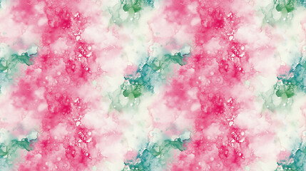 Fototapeta premium Seamless abstract psychedelic pattern with vibrant watercolor effects ideal for creative design projects