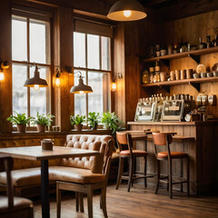 Fototapeta premium interior of a restaurant