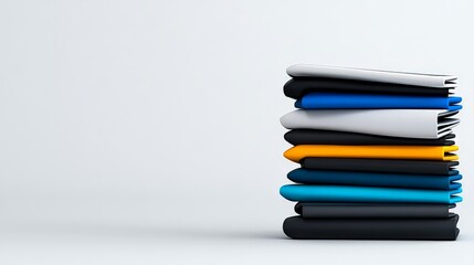 Stack of Colorful T-shirts 