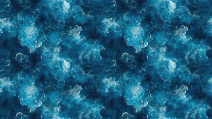 Obraz premium Seamless pattern of blue abstract hand painted marble texture resembling the ocean modern artistic design