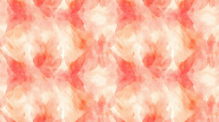 Seamless watercolor pattern featuring soft pink and peach tones with an elegant ivory design ideal for fabric and wallpaper applications