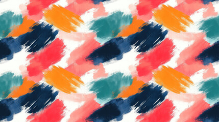 Brushed painted abstract background featuring a seamless pattern of vibrant brush strokes ideal for textiles and digital designs