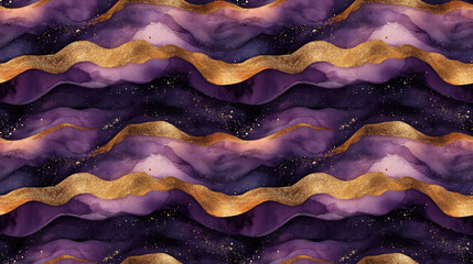 Elegant watercolor pattern featuring flowing liquid gold and disco inspired motifs perfect for luxury wedding party invitations and contemporary designs