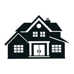 house silhouette vector illustration for architectural design