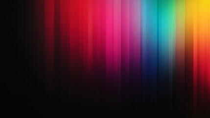 This artwork showcases a colorful abstract gradient background of vibrant pink, red, and cyan tones, enhanced with grainy noise and glowing effects for a captivating visual appeal