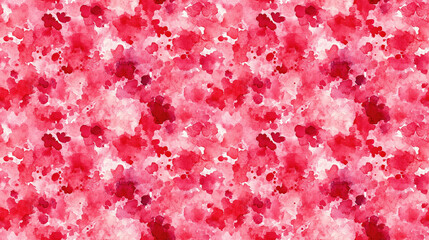 Fototapeta premium Vibrant seamless pattern of multicolor watercolor splashes in shades of red and pink perfect for abstract wallpaper and artistic designs