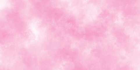 watercolor stain of pink paint with washes of watercolor, aquarelle paint paper textured canvas of pink soft color stains and splashes, hand painted soft and light cloudy watercolor background.