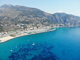 A photo of a clear blue ocean