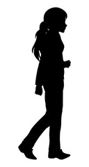 Girl Silhouette Illustration