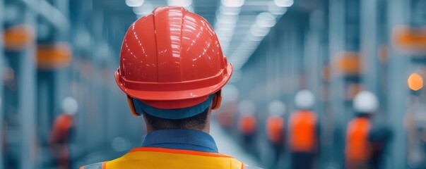 Construction site with AI-guided machinery and robots, improving efficiency and safety, Engineering  Construction, Efficiency, Robotics