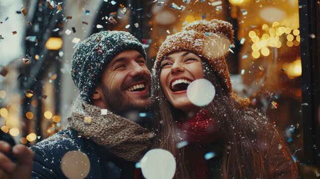 Post-Purchase Celebration: Capture a celebratory moment after shopping, like popping confetti or sharing a smile.