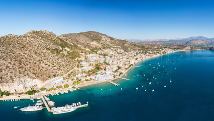 Obraz premium Tolo town near Nafplio in Peloponnese, Greece