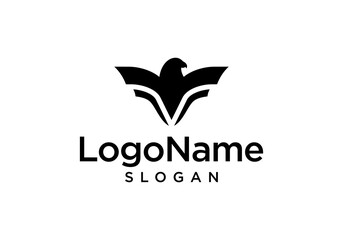 Simple and powerful Eagle Logo Vector.