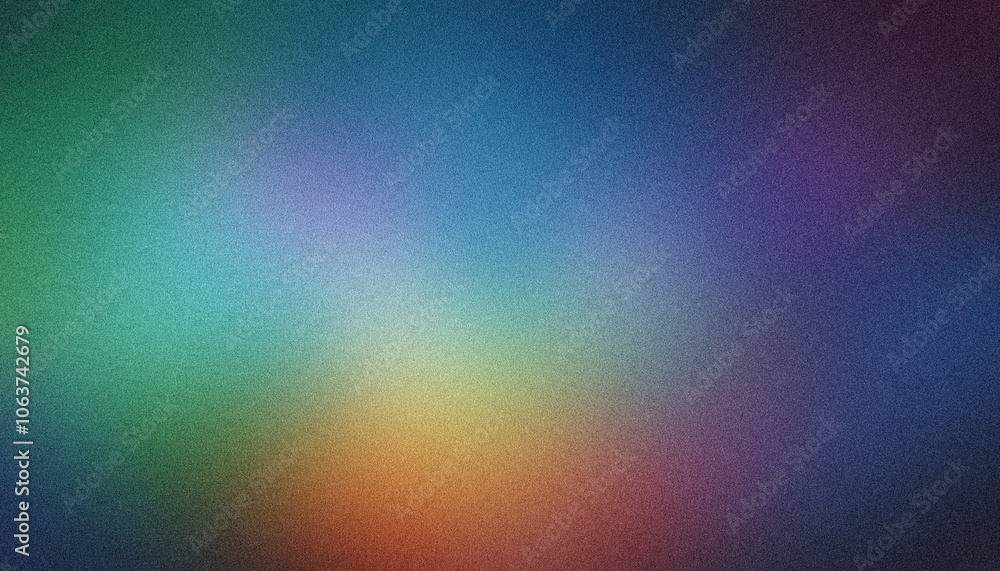 Poster vibrant and textured background with a spectrum of colorful grains, forming an eye catching abstract