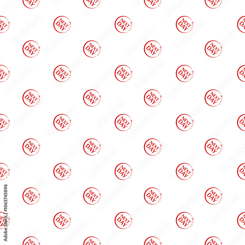 Poster next day icon pattern seamless isolated on white background