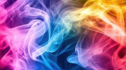Fototapeta premium Colorful Abstract Smoke Background for Design Projects