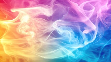 Colorful Abstract Smoke Background for Creative Designs