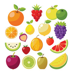 fruits set vector