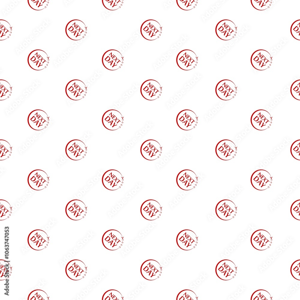 Poster next day icon pattern seamless isolated on white background