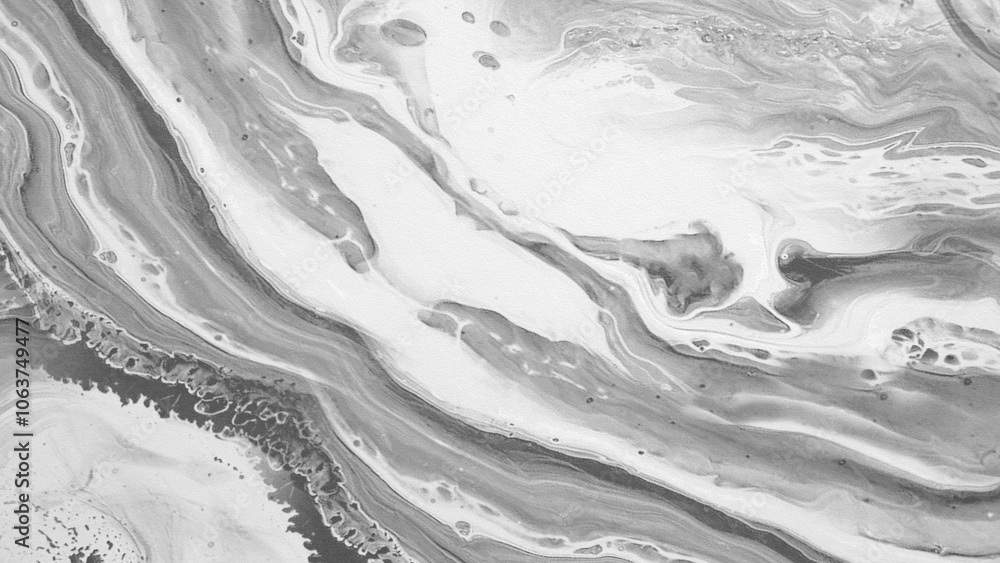 Poster a white and gray marble wall with a pattern of swirls and lines texture background. texture of the w