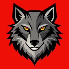 Fototapeta premium wolf head mascot