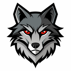 wolf head vector