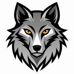 wolf head vector