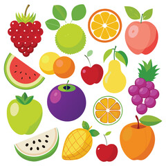 fruits set vector