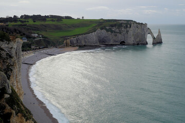 Falaises d'Etretat, falaise d'Aval