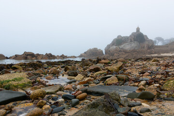 Brume matinale d'automne &agrave; Port-Blanc Penv&eacute;nan - Bretagne