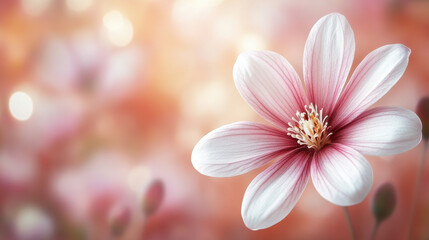 Pink daisy flower, early Spring