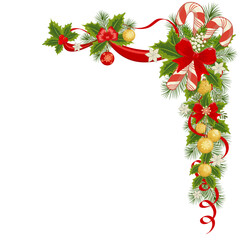 Christmas flowers wreath. A vibrant holiday wreath featuring red poinsettias, green leaves, and white berries arranged for festive decoration during winter
