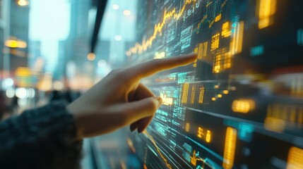 The Hand on Digital Display