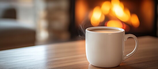 Cozy Winter Morning with a Cup of Coffee