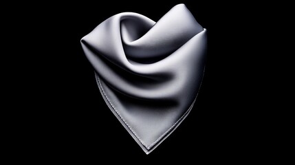 Silver Silk Pocket Square: Luxurious Drape 