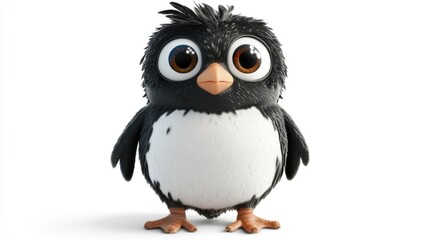 Naklejka premium Black and White Penguin