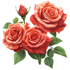 Naklejka premium three roses