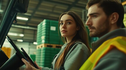 The Workers in Warehouse Setting