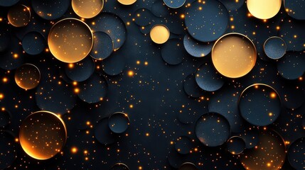 seamless abstract geometric pattern of elegant golden circles and lines perfect for a modern christmas backdrop showcasing luxury and sophistication