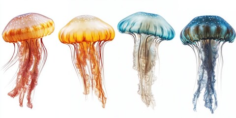 Jellyfish Floating in Water